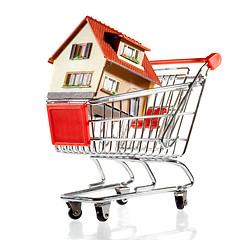 Image showing House and shopping cart