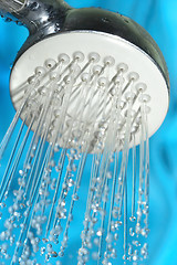 Image showing Shower with drops of water...