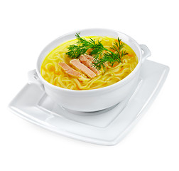 Image showing Chicken Noodle Soup isolated