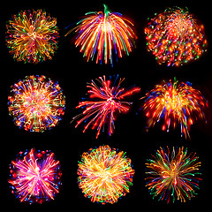 Image showing firework light sphere saluting