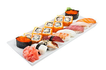 Image showing Sushi Roll on a white background