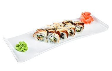 Image showing Sushi (Roll Assorted Omori) on a white background