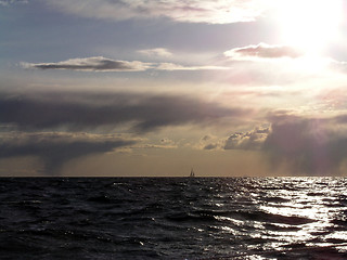 Image showing sailing the horizon