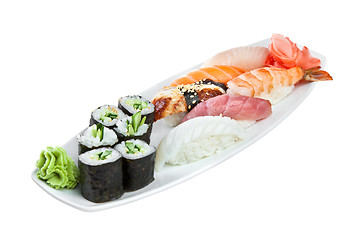 Image showing Sushi Roll on a white background