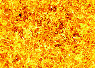 Image showing Fire frame on a black background