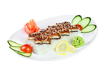 Image showing unagi sashimi