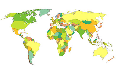 Image showing world map 