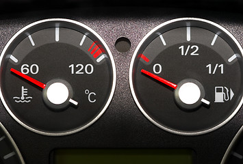 Image showing The instrument panel of the car