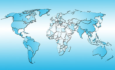 Image showing world map 