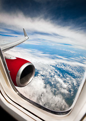 Image showing Airplane window