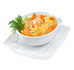 Image showing Soup from seafood