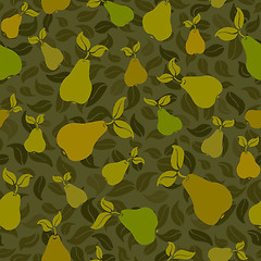 Image showing pear seamless background