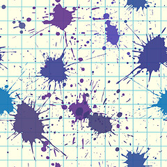 Image showing blot on school paper sheet seamless