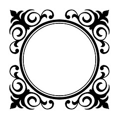 Image showing circle ornamental decorative frame