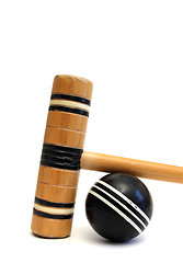 Image showing croquet equipment