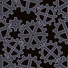 Image showing gears seamless background pattern