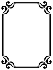 Image showing simple ornamental decorative frame