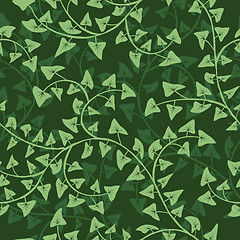 Image showing ivy seamless vector repeat pattern