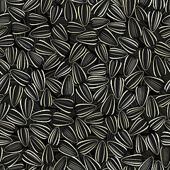 Image showing sunflower seeds seamless background