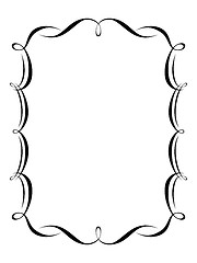 Image showing calligraphy ornamental decorative frame