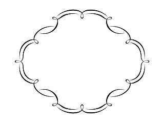 Image showing calligraphy ornamental decorative frame