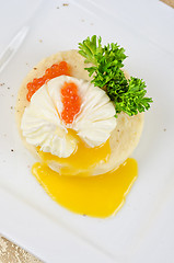 Image showing poached eggs