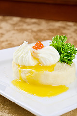 Image showing poached eggs