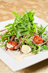 Image showing Tasty salad of beef tongue
