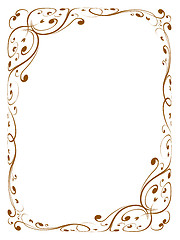 Image showing calligraphy ornamental decorative frame