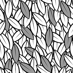 Image showing seamless leaves background