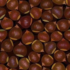 Image showing seamless chestnut background