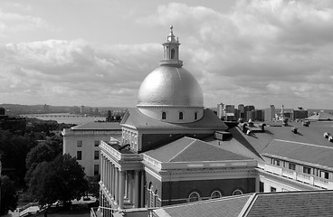 Image showing Massachusetts  State House in Boston on Beacon Street