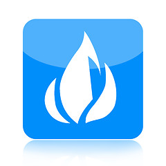 Image showing Blue Fire Icon