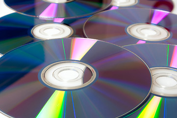 Image showing Compact Discs Background