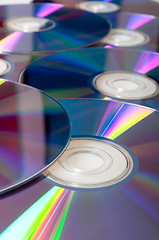 Image showing Compact Discs Background