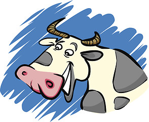 Image showing funny cow