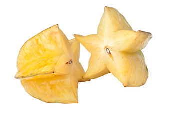 Image showing Tropical fruit - Starfruit