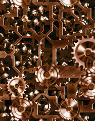 Image showing steampunk cogs and gears