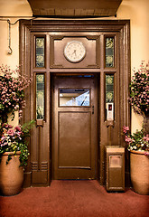 Image showing old elevator door