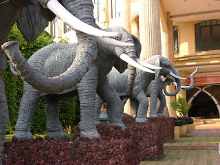 Image showing Artificial Elephants