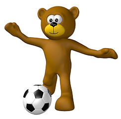 Image showing soccer teddy