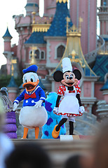 Image showing Minnie Mouse and Donald Duck