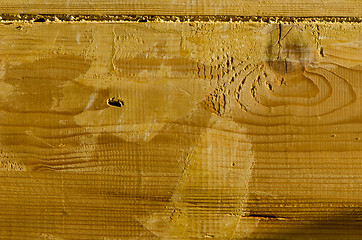 Image showing wooden building wall plank closeup background 