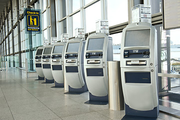 Image showing Airport check-in point