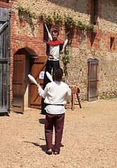 Image showing Medieval jugglers