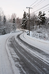 Image showing Icy road