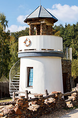 Image showing lighthouse for childs play in park