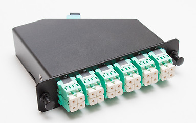 Image showing Fiber optic casette with LC connectors