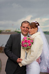 Image showing young wedding couple