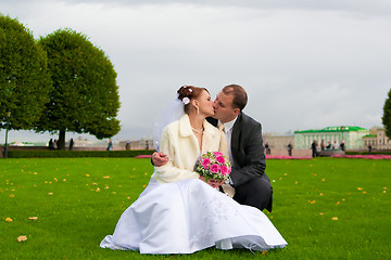 Image showing young wedding couple